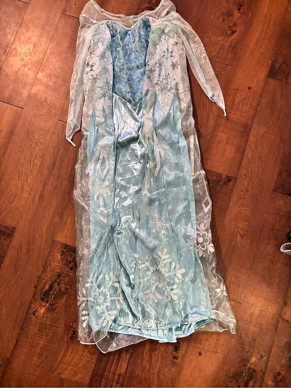 Disney Frozen Elsa Costume Dress in Blue & Silver